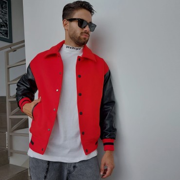 GIACCA BOMBER RED...